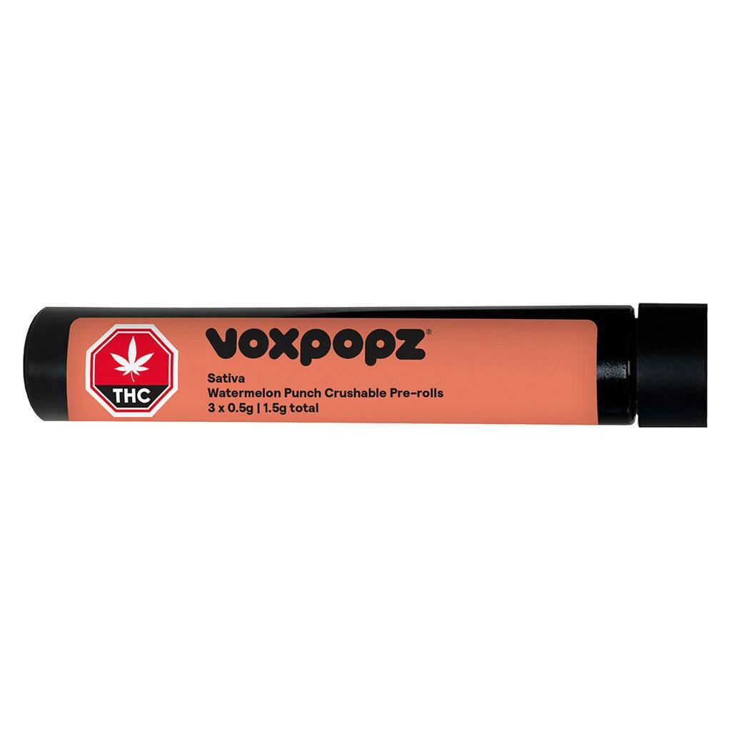 Voxpopz - watermelon punch crushable infused prjs - 3x0. 5g