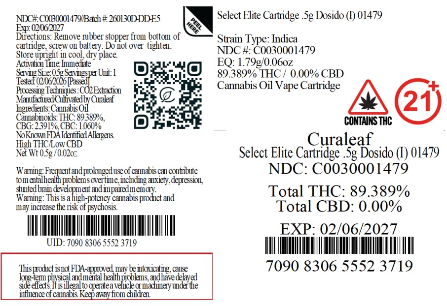Dosido Select Elite Cartridge T447 (01479) | Still River Wellness