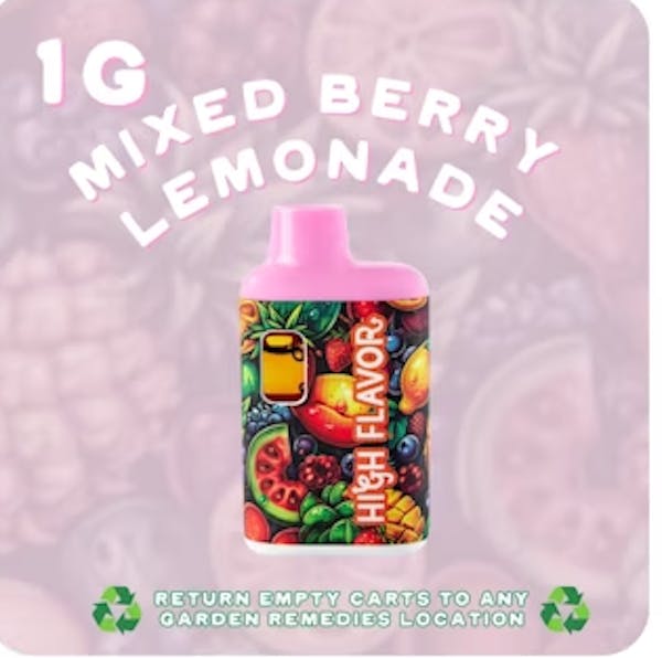 Mixed Berry Lemonade | 1g | Disposable Vape | High Flavor