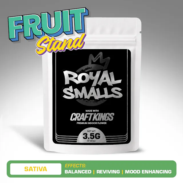 Craft Kings Royal Smalls Fruit Stand 3.5g (sativa, small buds)