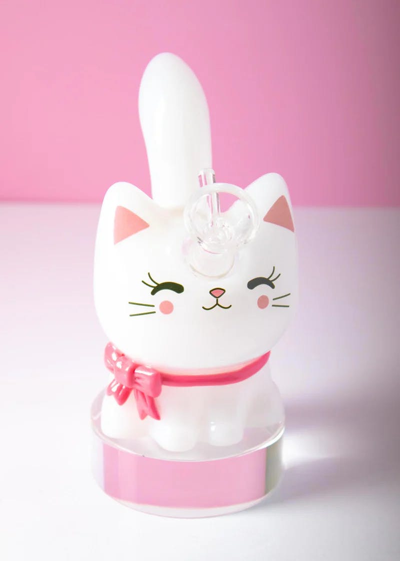 CannaStyle | CannaCat Bubbler | White