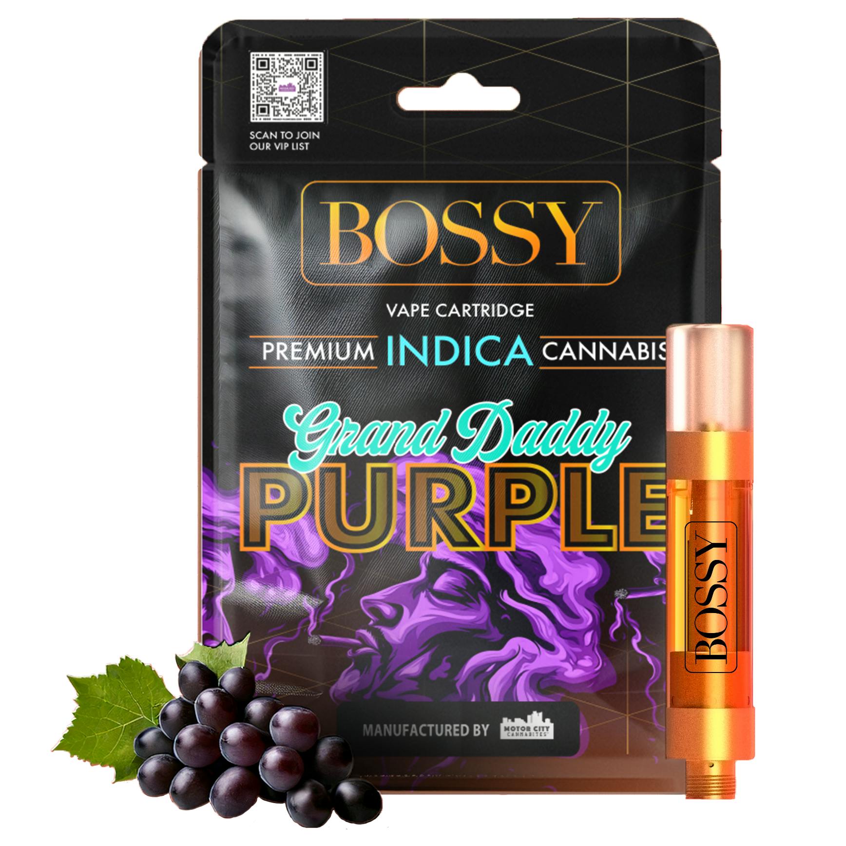 Bossy Grand Daddy Purple Cartridge Rec - Exclusive Cannabis Michigan