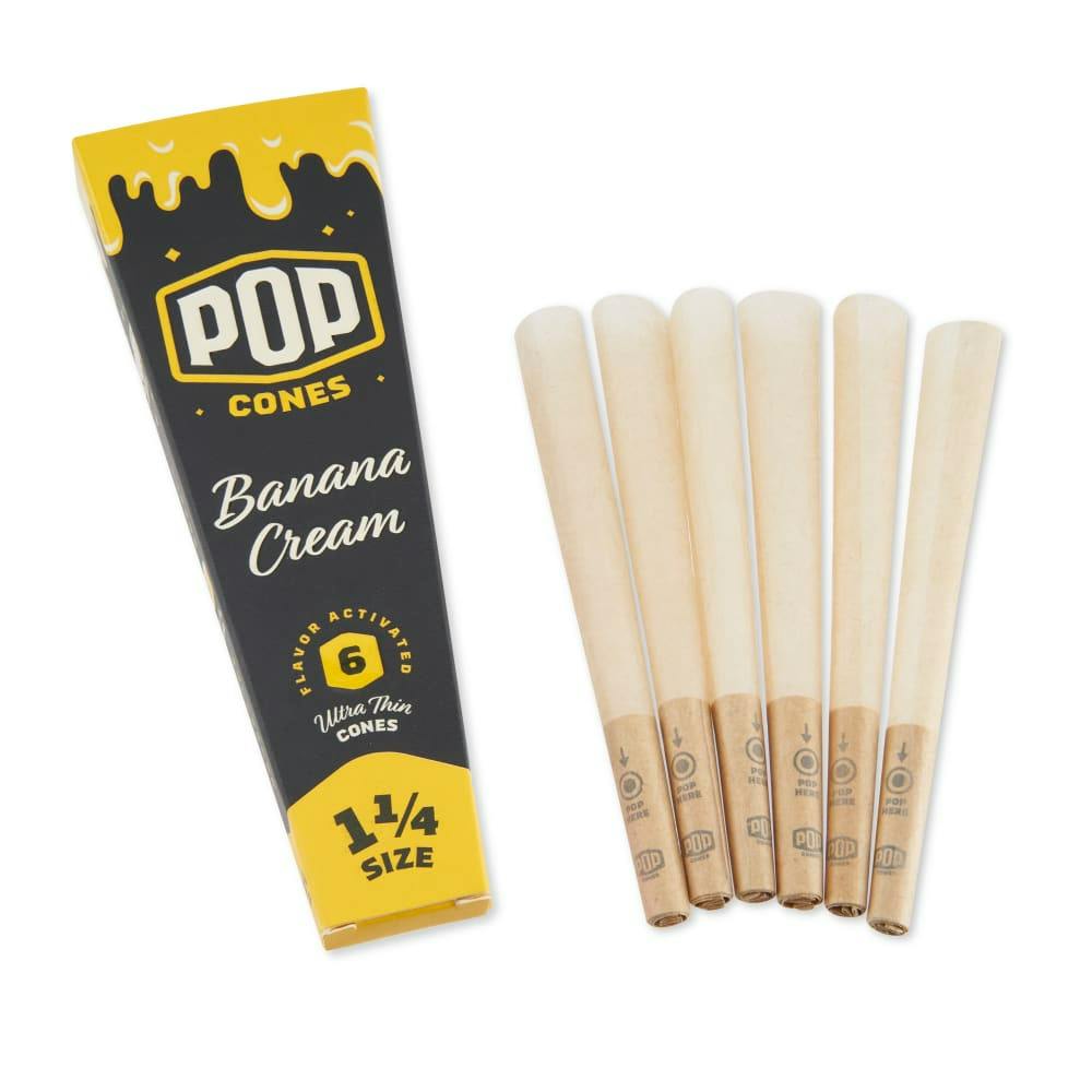 Pop Cones | Banana Cream 1 1/4 Cones - 6pk