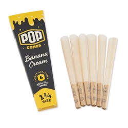 Pop Cones | Banana Cream 1 1/4 Cones - 6pk