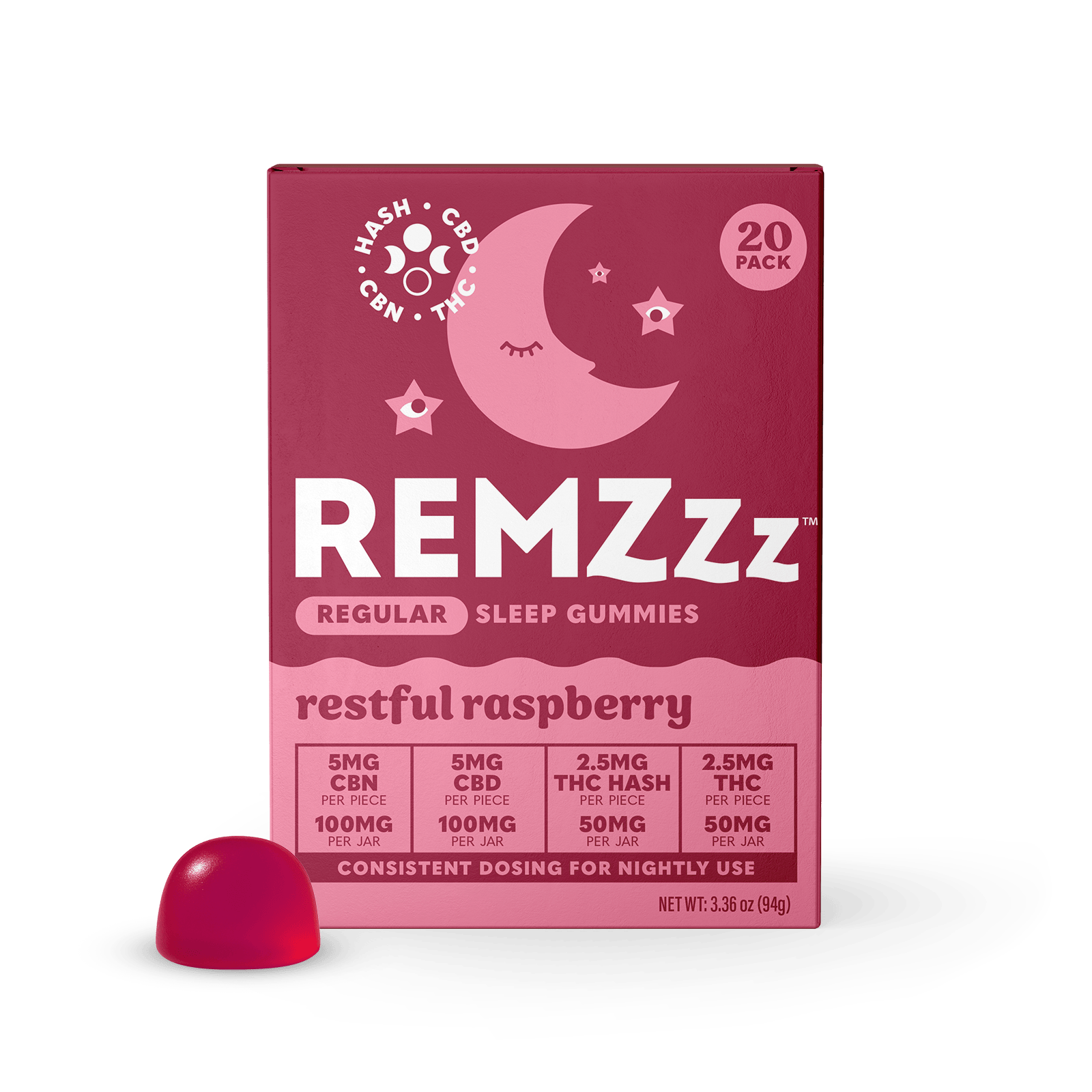 Product REMZzz - Restful Raspberry - 20pk - 100mg