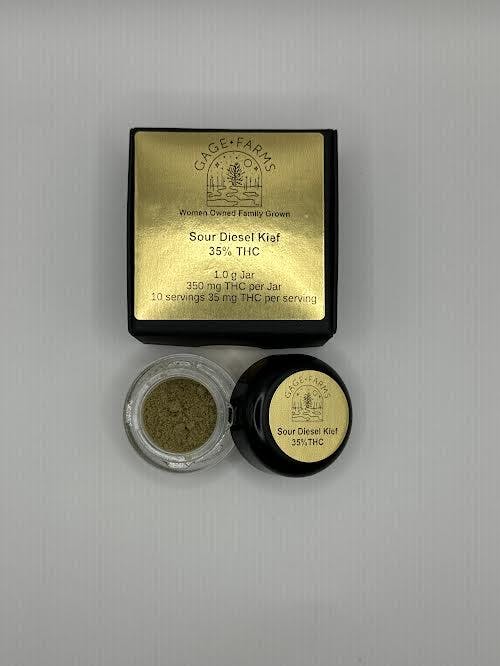 Gage Farms Sour Diesel Kief 1g Sacred Bloom Cannabis Dispensary