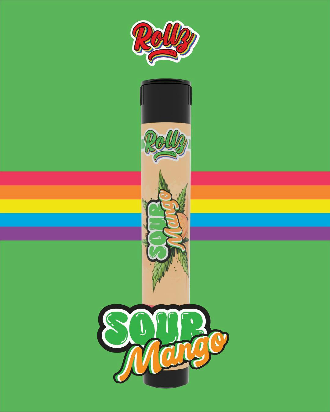 Rollz - 1g Infused Preroll - Sour Mango
