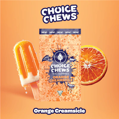 Choice Chews - 200mg Gummies - Orange Creamsicle (Indica)