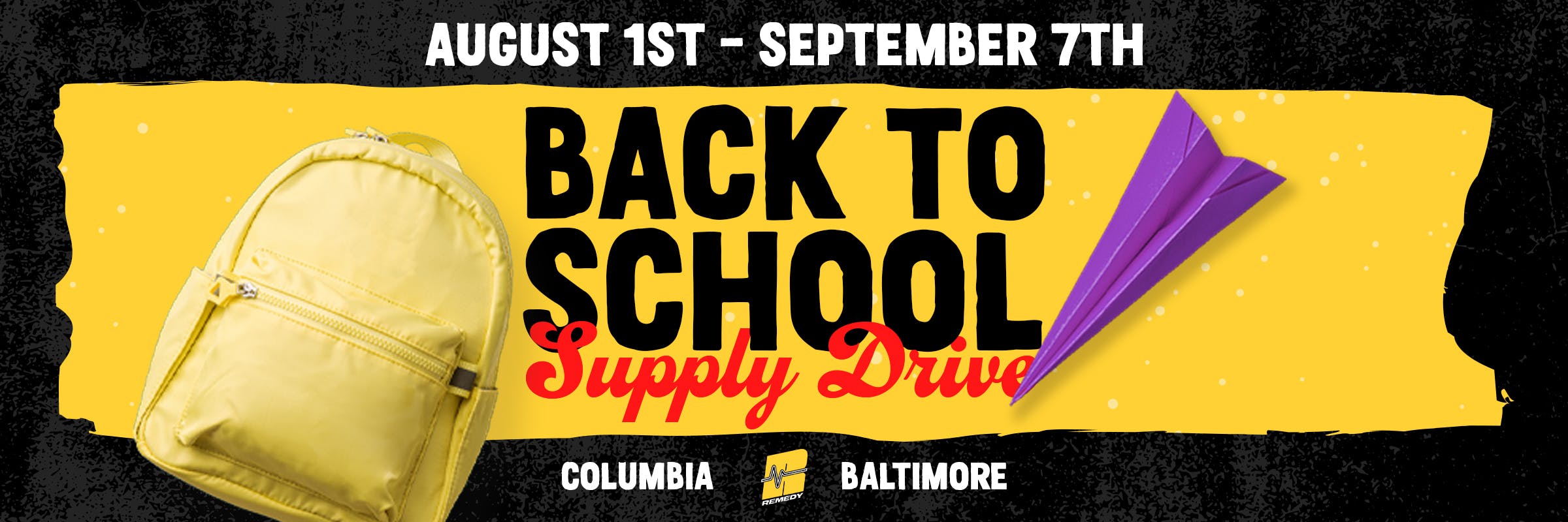remedy baltimore maryland back to school supply drive