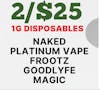 2/$25 | Disposables