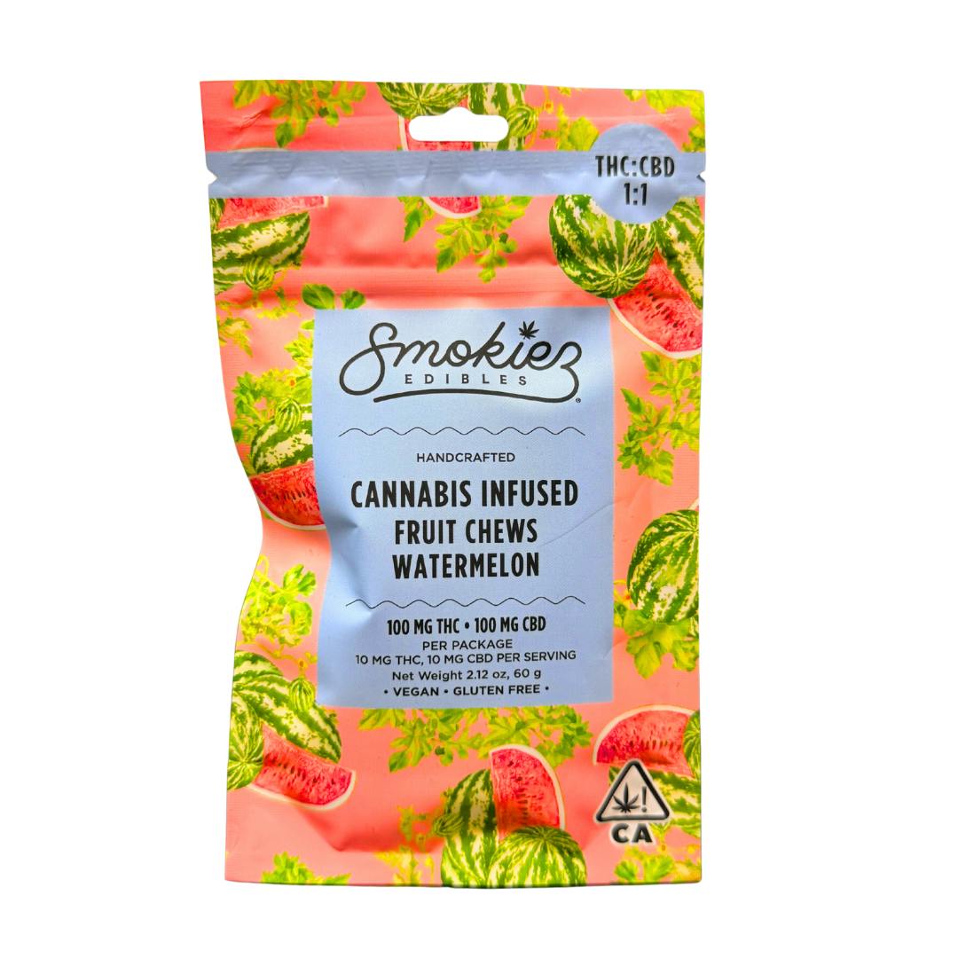 WATERMELON FRUIT CHEWS (1:1 THC:CBD)