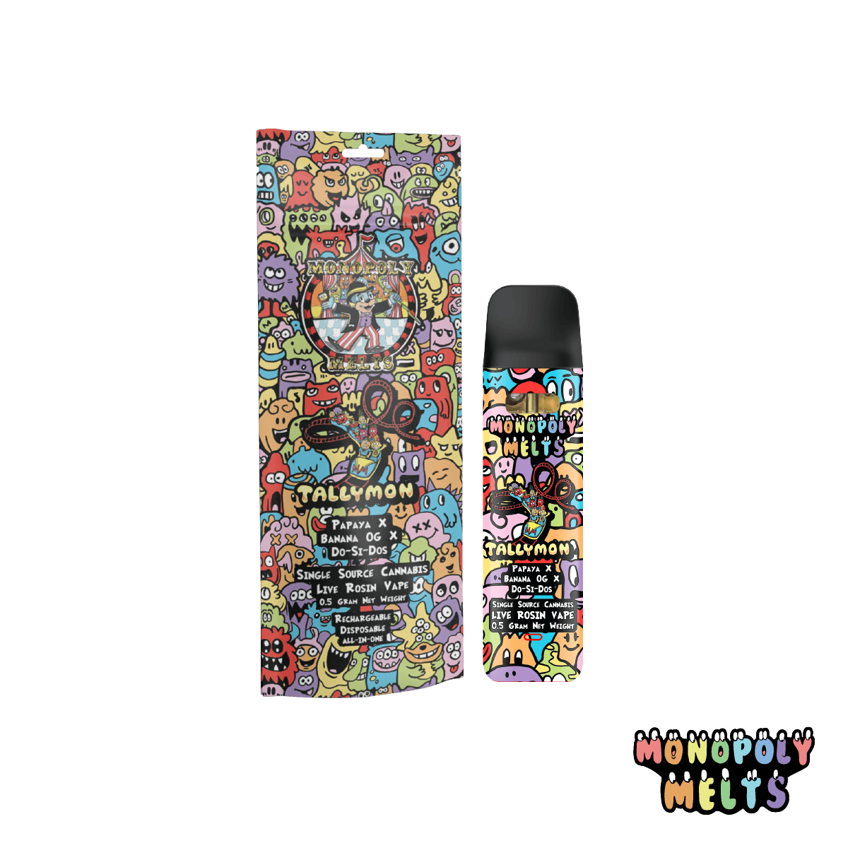 Monopoly Melts - Tally Mon Live Rosin Disposable