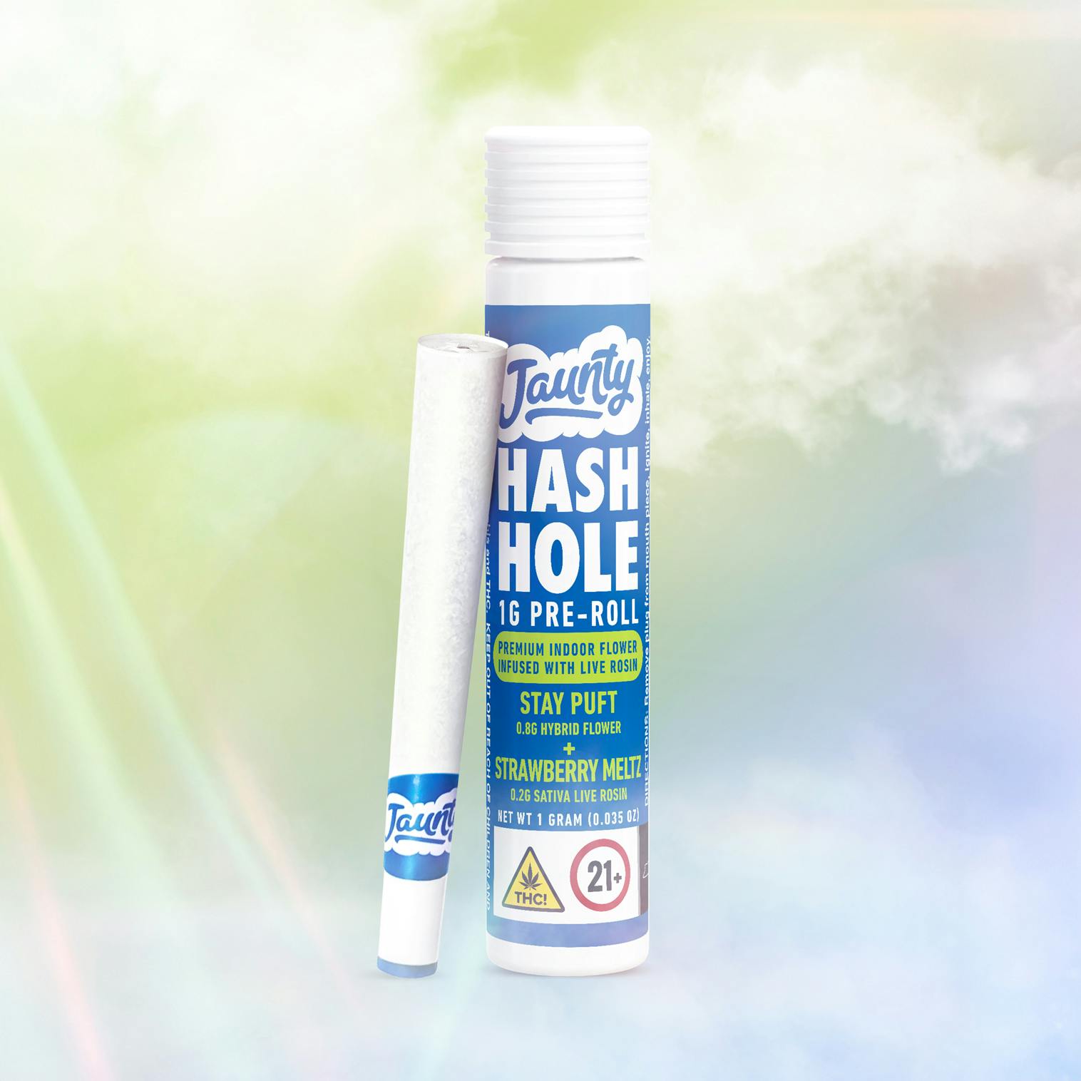 Jaunty - 1g Rosin Infused Donut - Stay Puft x Strawberry Meltz