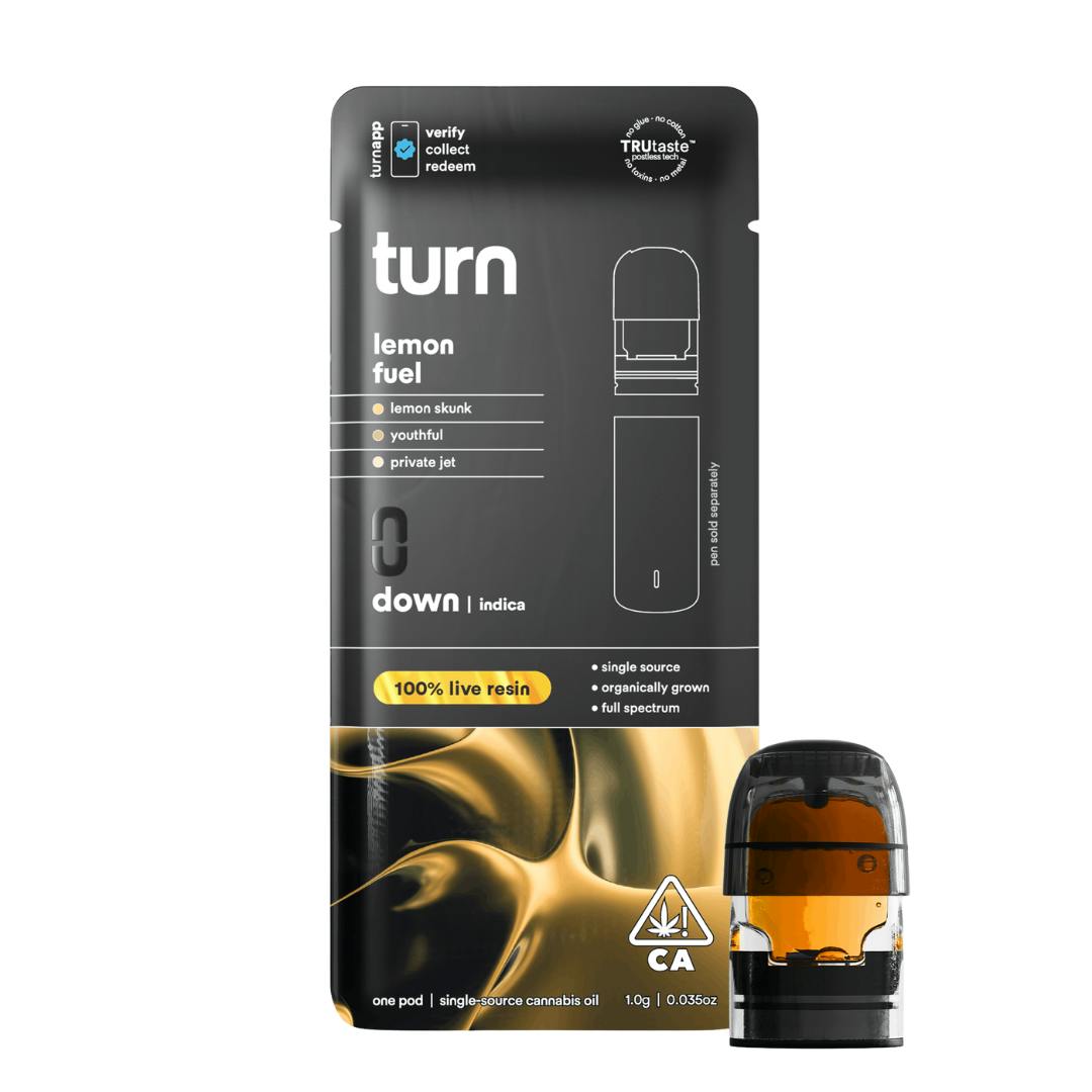 LEMON FUEL LIVE RESIN TURN DOWN POD