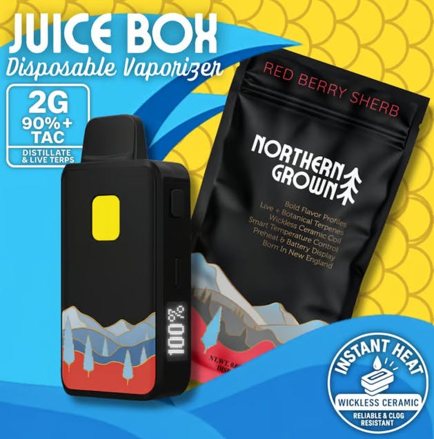 Product: Juice Box | Red Berry Sherb | Distillate AIO