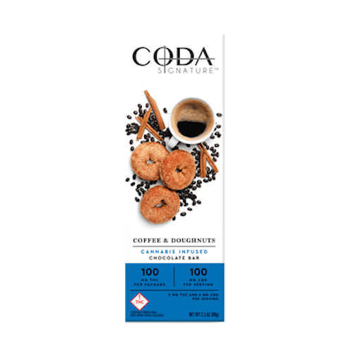  Coda Coffee and Doughnuts 1:1 100mg CBD/100mg THC photo