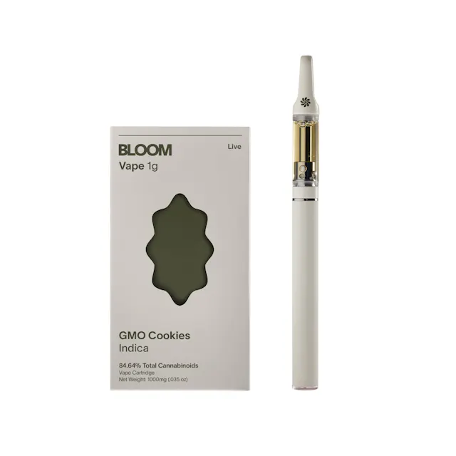 Bloom Live Cart GMO Cookies (I) 1g (indica hybrid, live resin cartidge)