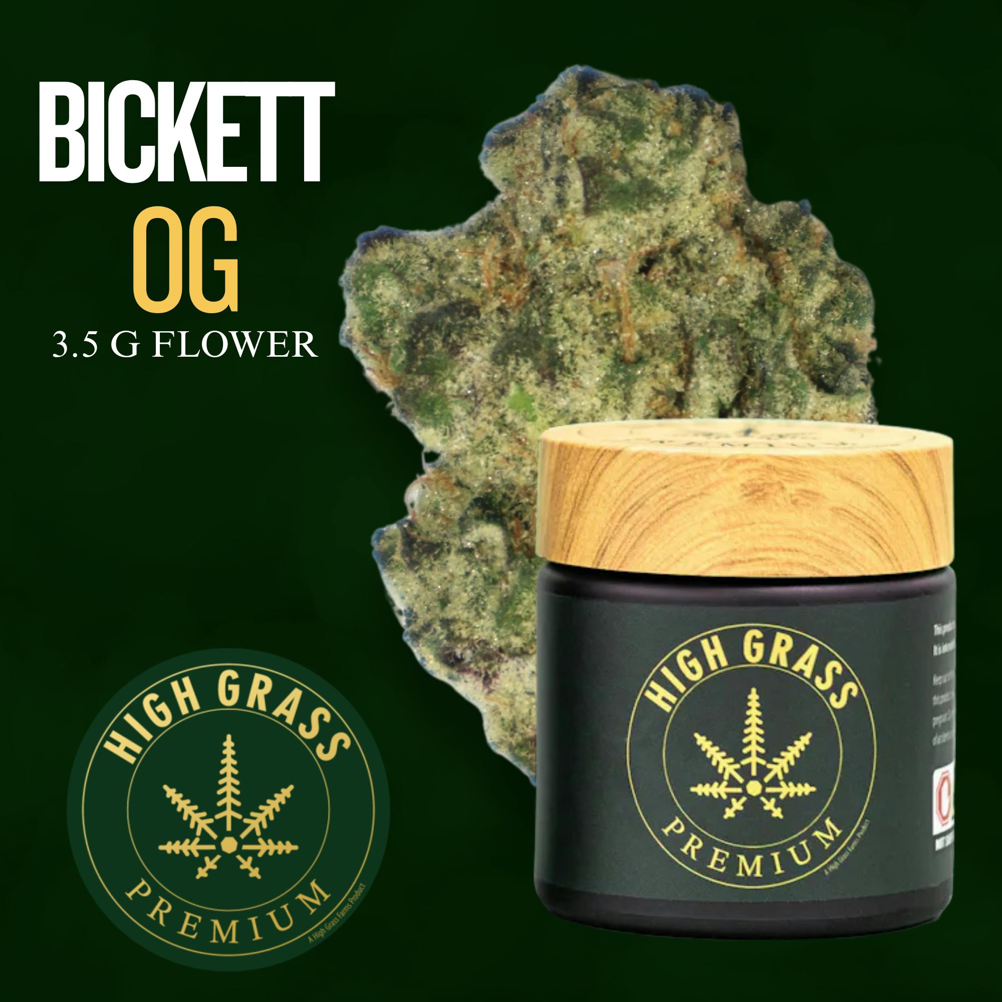 High Grass Premium Bickett OG | Whole Flower - High Rollers