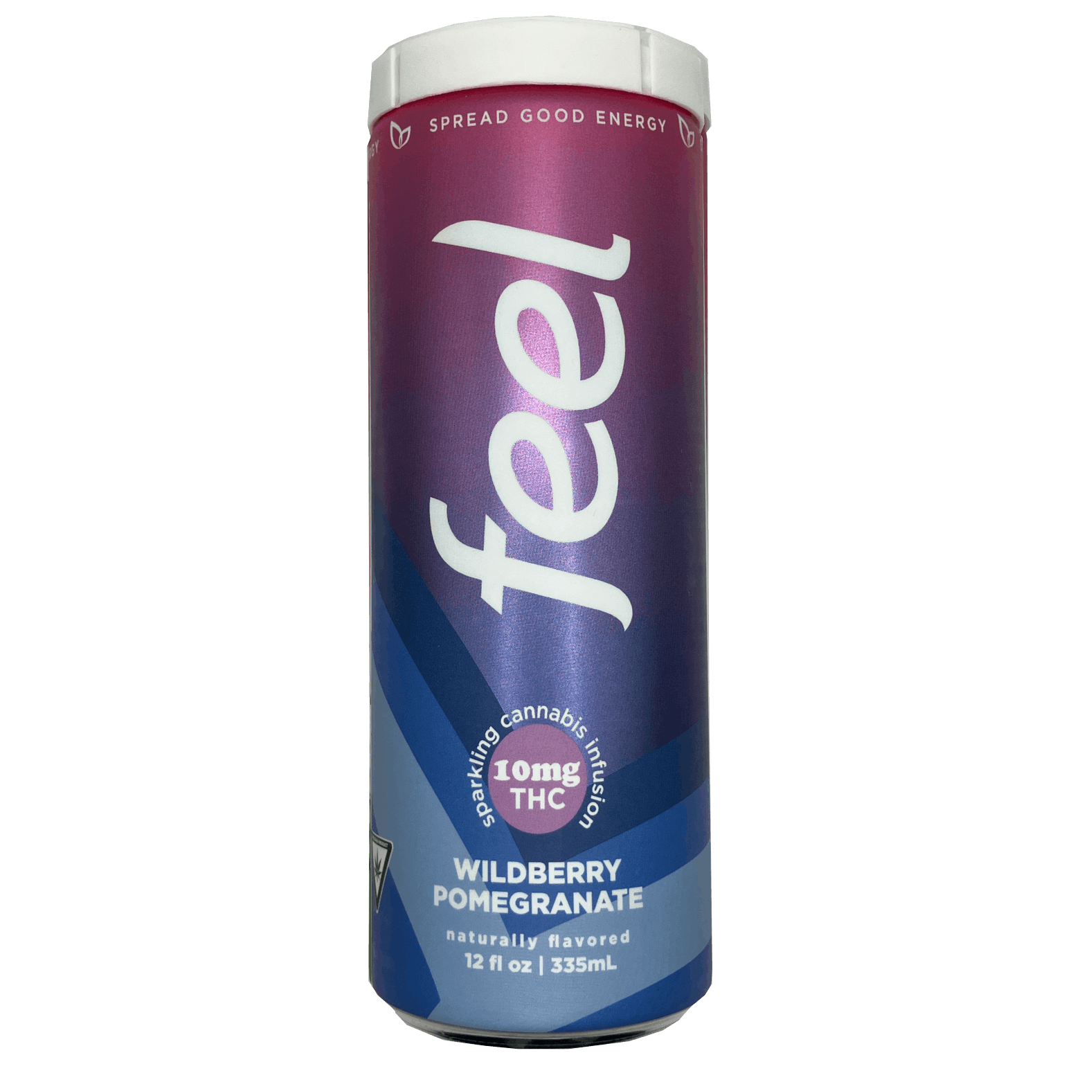 Product: Feel Energy | Infused Seltzer (Single Can) - 10mg THC: 30mg Caffeine - Wildberry Pomegranate