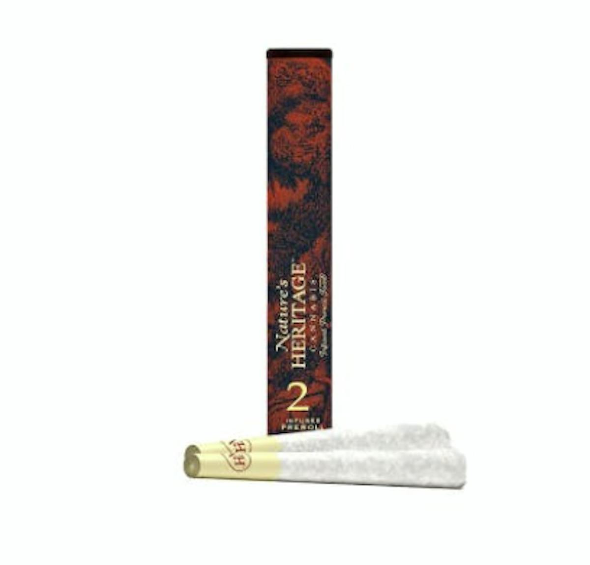 Photo of Nature’s Heritage The Big Smooth 2pk Bubble Hash Infused Prerolls