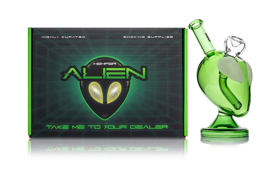 Hemper | Alien Bong | 6" | Green