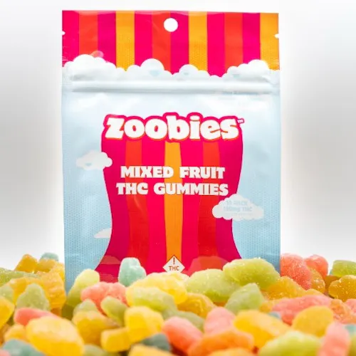 Zoobies Fruit Gummies 100mg/10pk-active