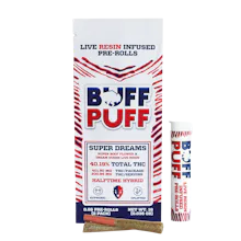 Buff Puff - 2 Pack Live Resin Infused .5g Prerolls - Super Dreams
