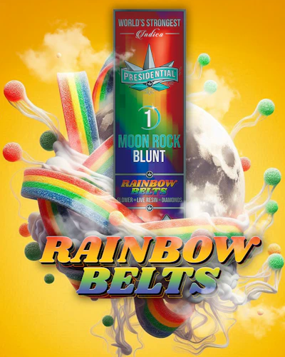 Presidential - 1.5g Moon Rock Infused Blunt - Rainbow Belts - PRE_ROLLS by Presidential at King of Budz