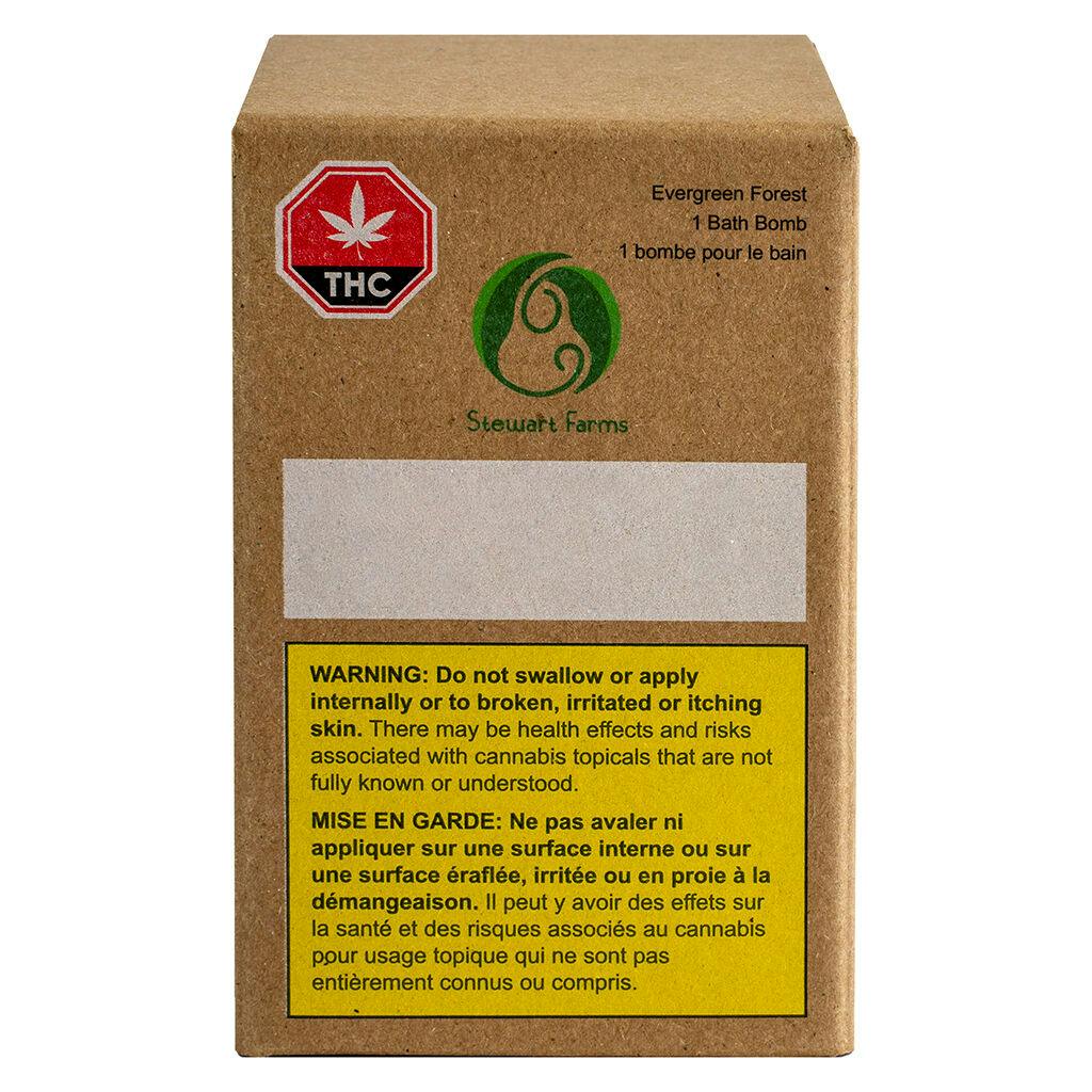 Stewart farms - evergreen forest cbd bath bomb - 130g