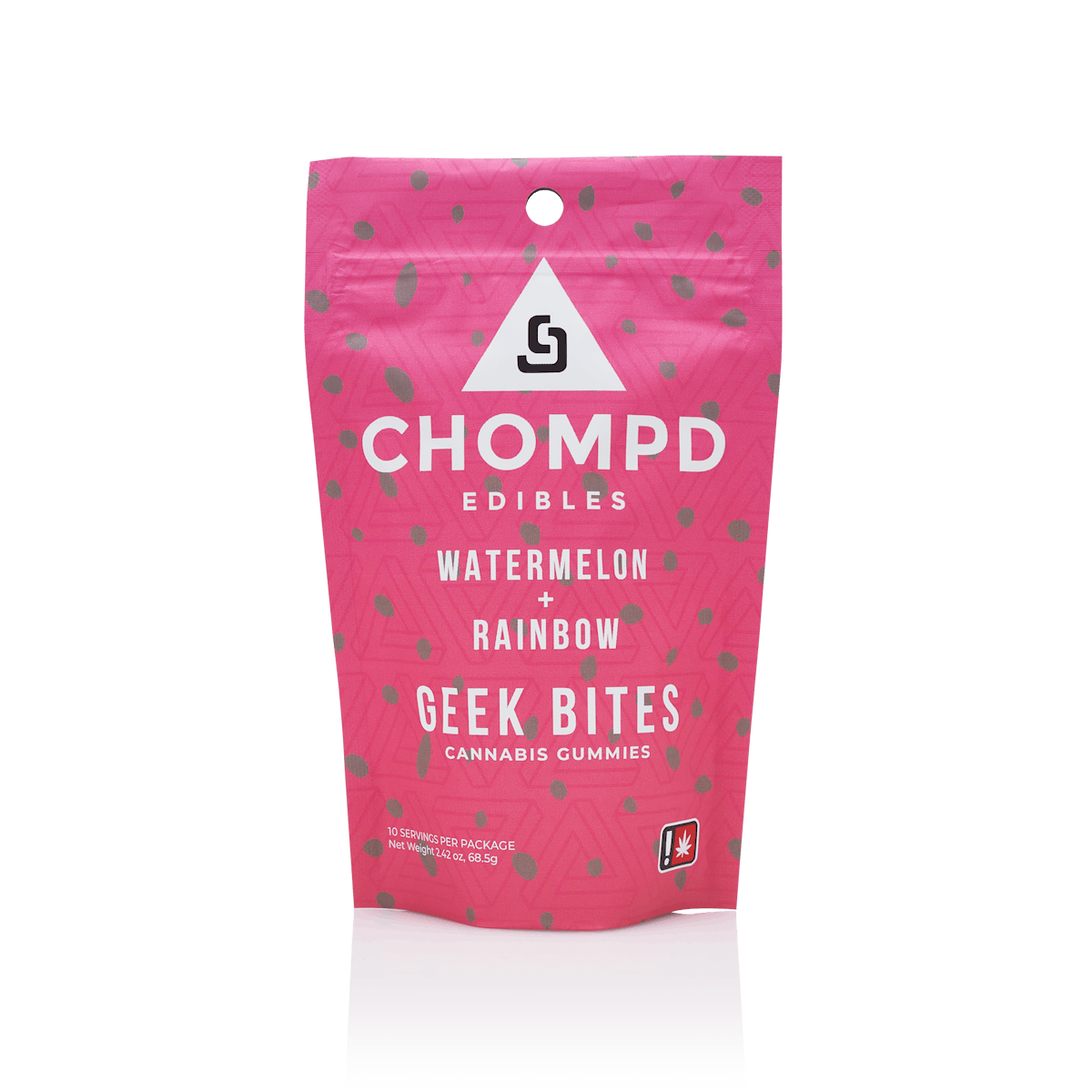 Photo of Watermelon Rainbow 10 Pck 100mg Geek Bites (Chompd)