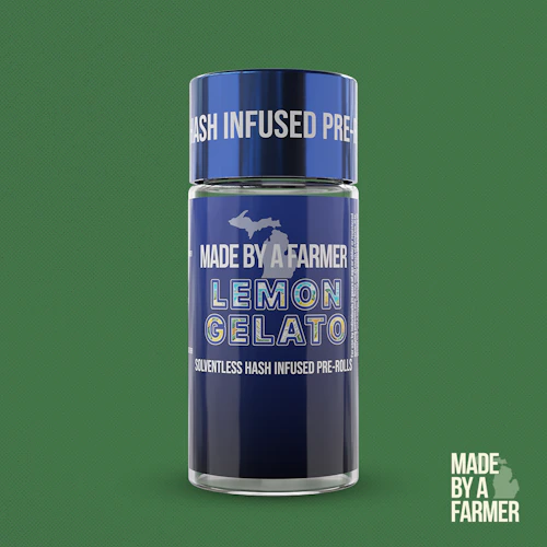 Made By A Farmer - 3-Pack .5g Bubble Hash Infused Prerolls - Lemon Gelato