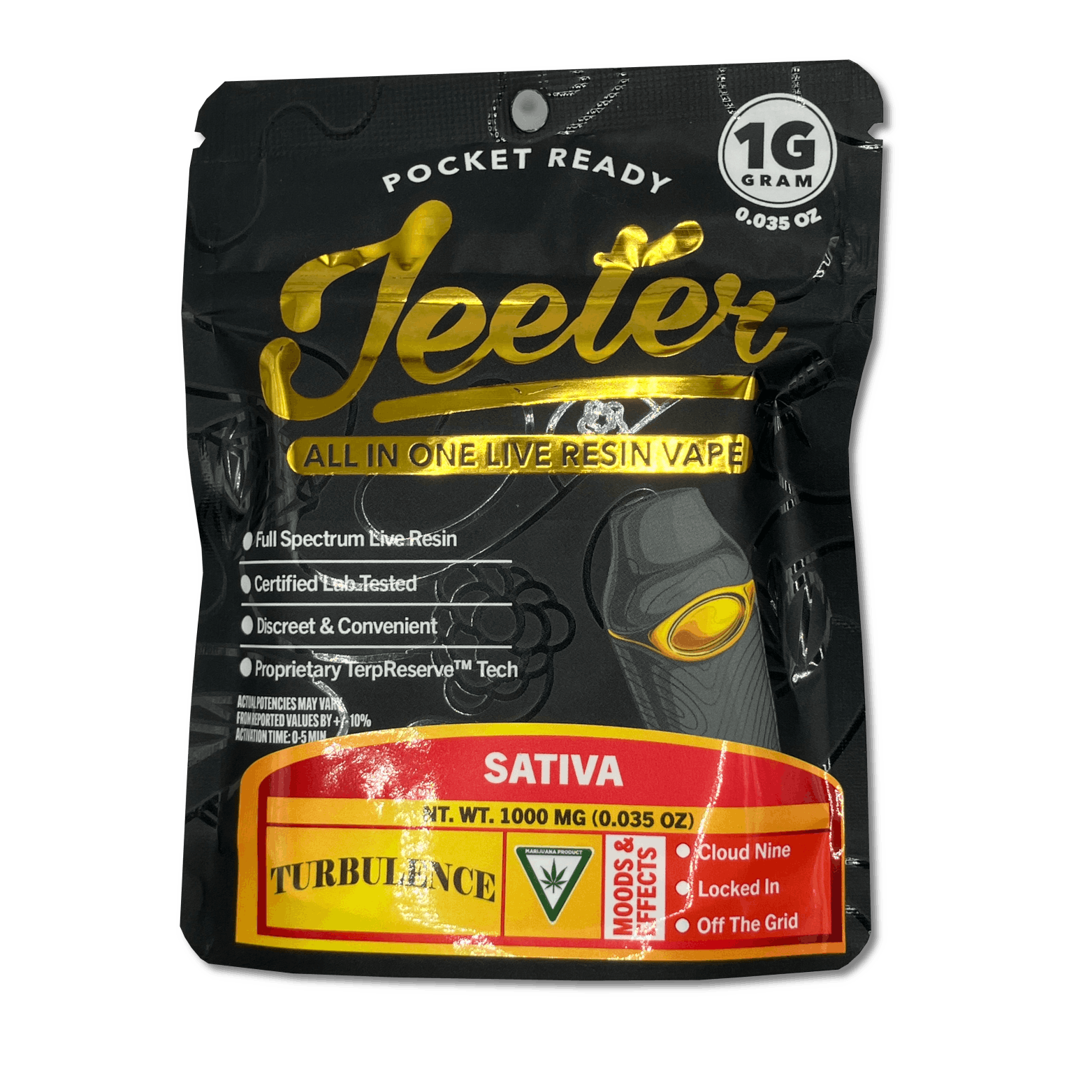 Product: Jeeter | Live Resin Disposable Vape - 1g - Turbulence