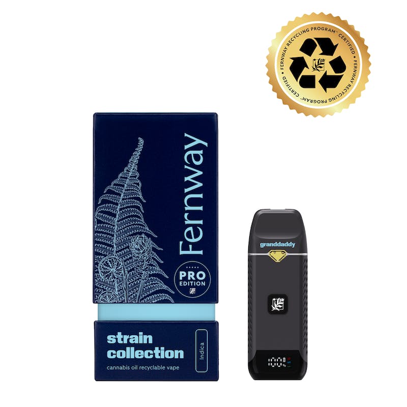 Product Fernway - Granddaddy Purple Strain Collection Traveler Pro Disposable Vape (1g)