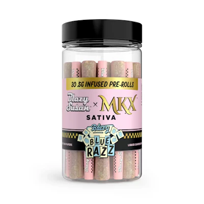 MKX x Blazy Susan - 30-Pack .5g Liquid Diamond Infused Prerolls - Blazy Blue Razz (S)