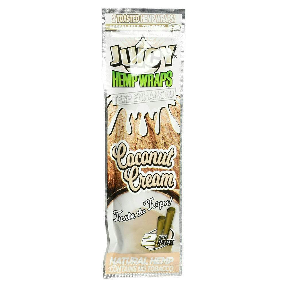 Juicy Jay Terp Infused Hemp Wrap Coconut Cream 2pk