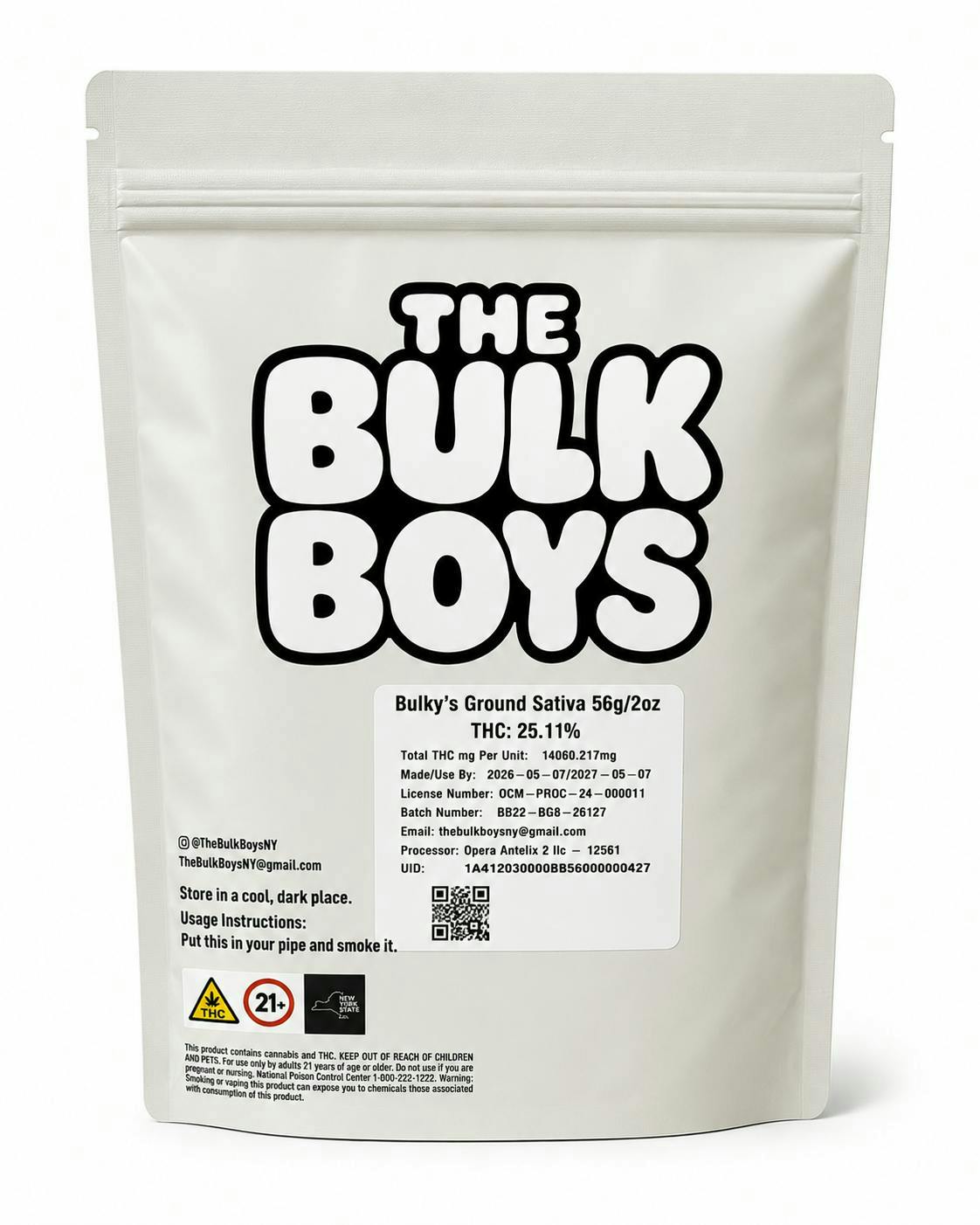 The Bulk Boys | Bulky's Pre Ground Flower | 56g