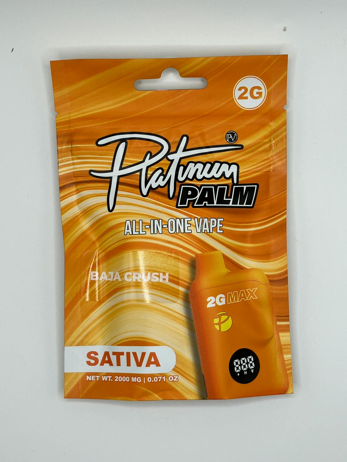 Platinum Vape | Palm Disposable Vape - 2g - Baja Crush (Sativa)