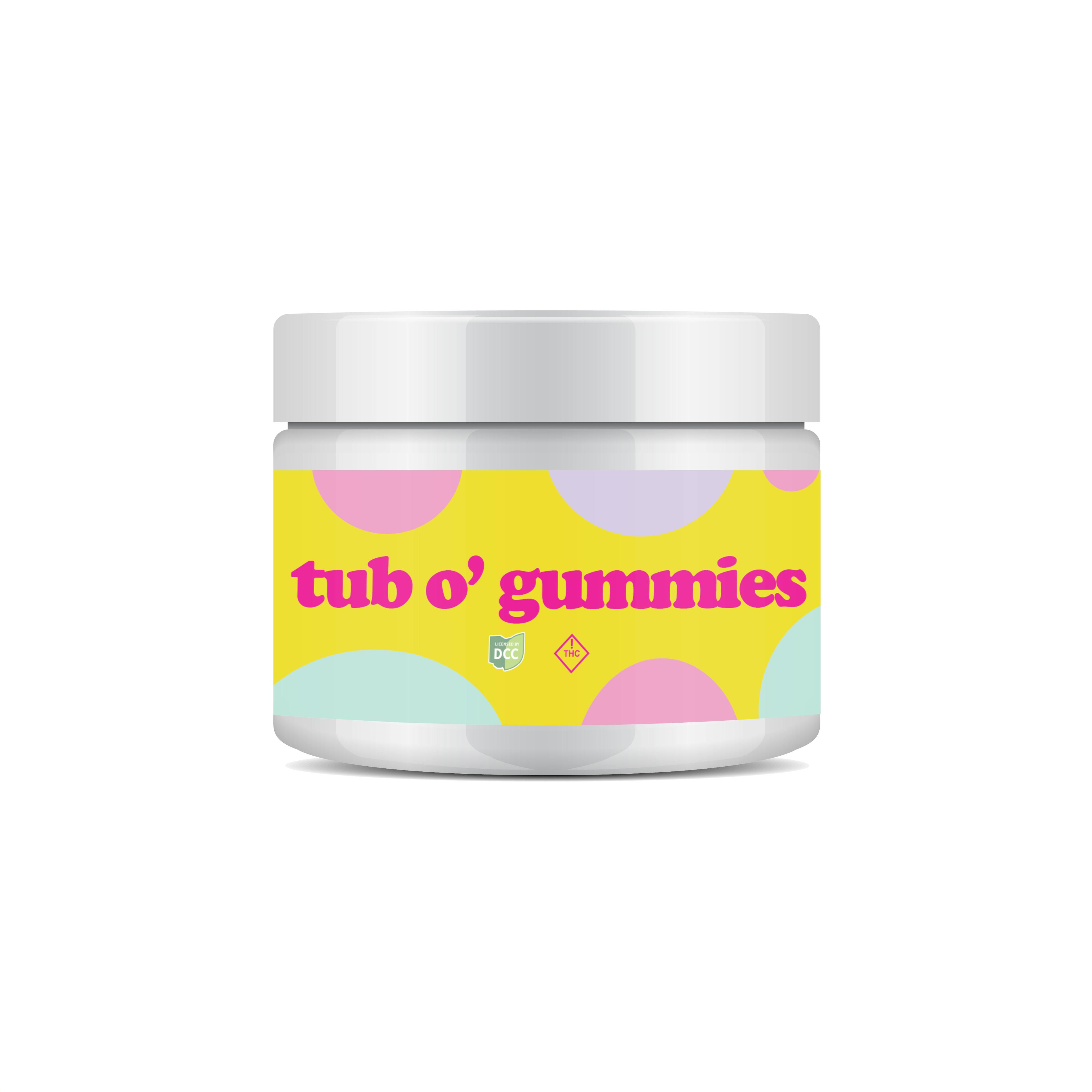Photo of Assorted Sour 1:1 THC:CBD Tub O’ Gummies | 40pk