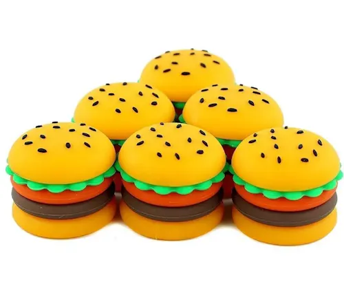 Hamburger Silicone Wax Stash Jar-active