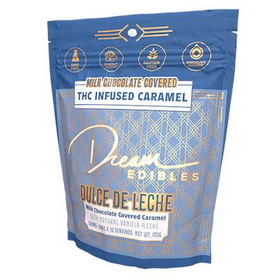 Product: Dream Edibles | Dulce De Leche Caramel 10pk | 100mg