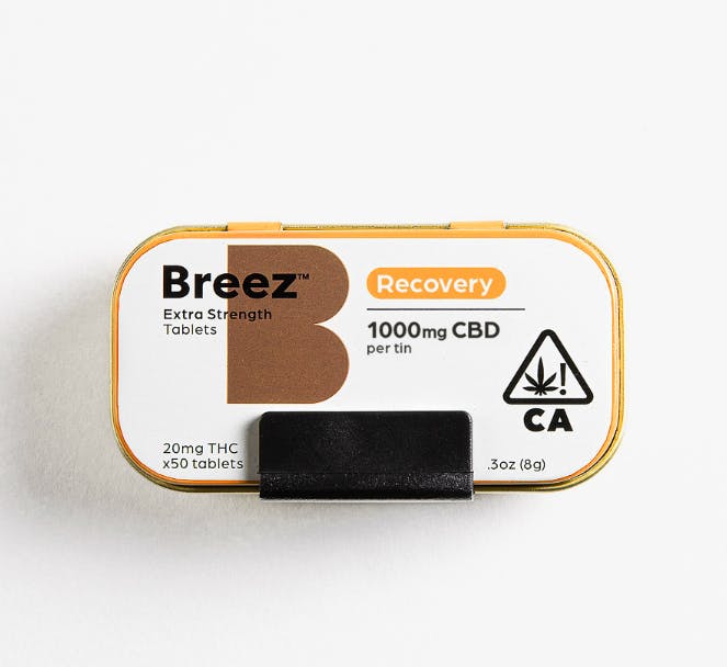 Breez - CBD Tablets - Extra Strength Recovery (1000mg)
