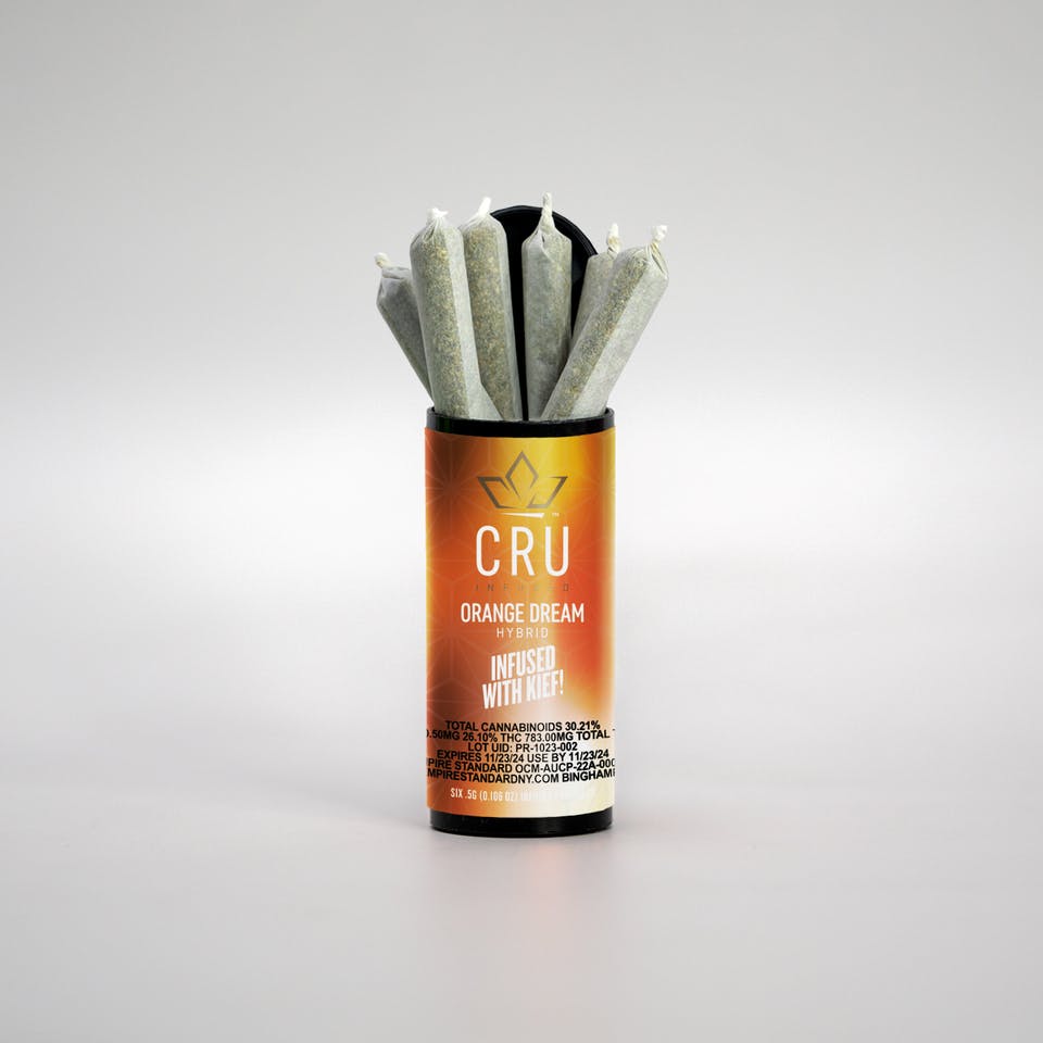 CRU Cannabis CRU | Orange Dream Infused Pre-Roll 6pk (Hybrid) - Doobie