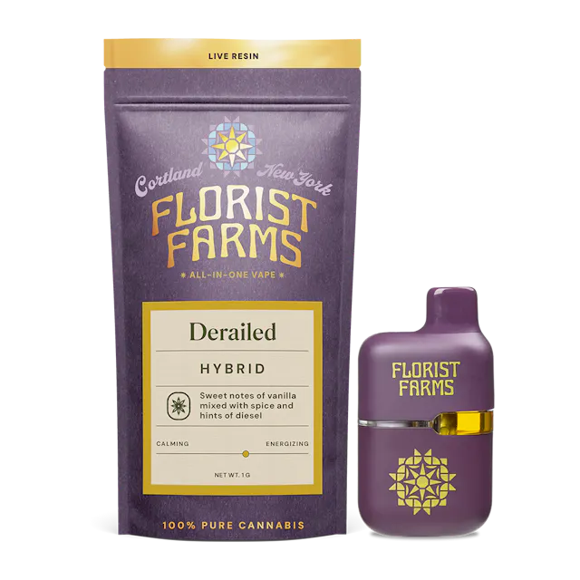 Florist Farms Derailed | Live Resin | All-In-One Vape | 1G