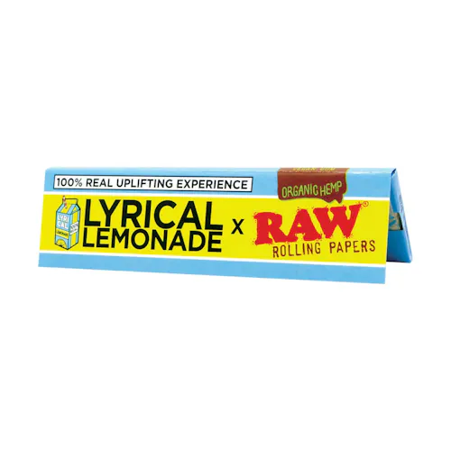 RAW | LYRICAL LEMONADE | ORGANIC HEMP KING SIZE WIDE ROLLING PAPERS-active