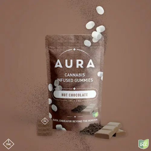 Aura | Hot Chocolate Gummies + CBG | 12pk | 110mg-active