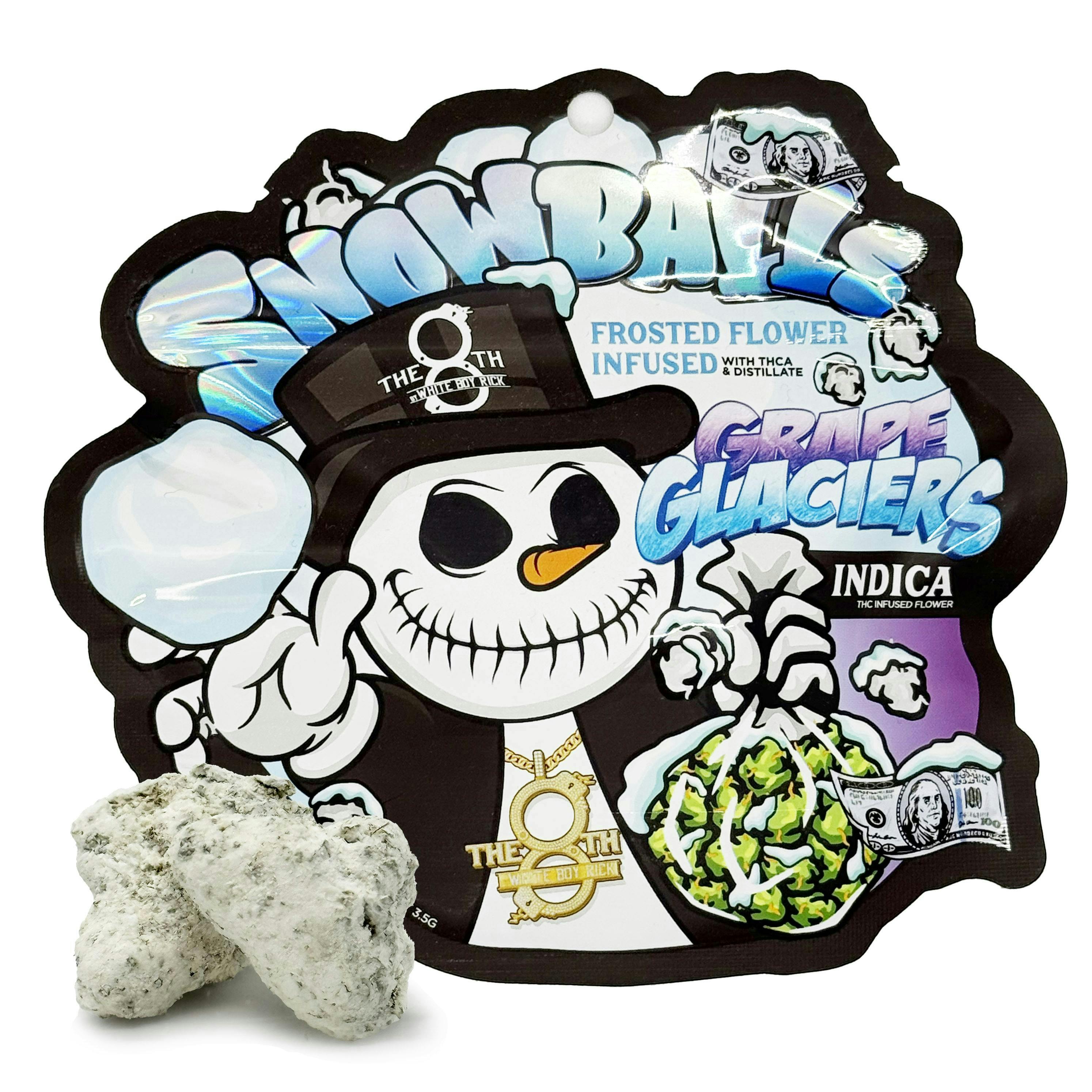 Product: THE 8TH BY WHITE BOY RICK | GRAPE GLACIERS - SNOWBALLS PREPACK SATIVA-HYBRID