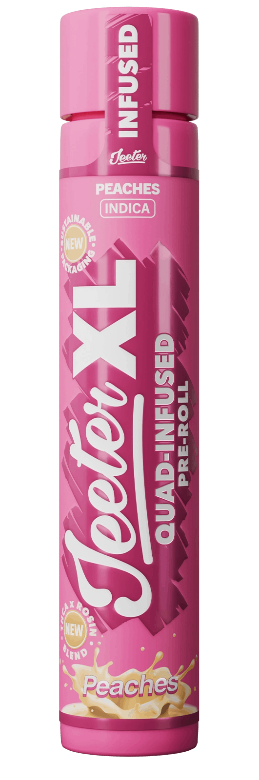 Jeeter - 2g Quad Infused Preroll - Peaches