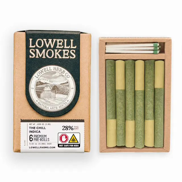 Lowell Herb Co. Pre-Roll Pack The Chill 6pk/3.5g (indica, packs)