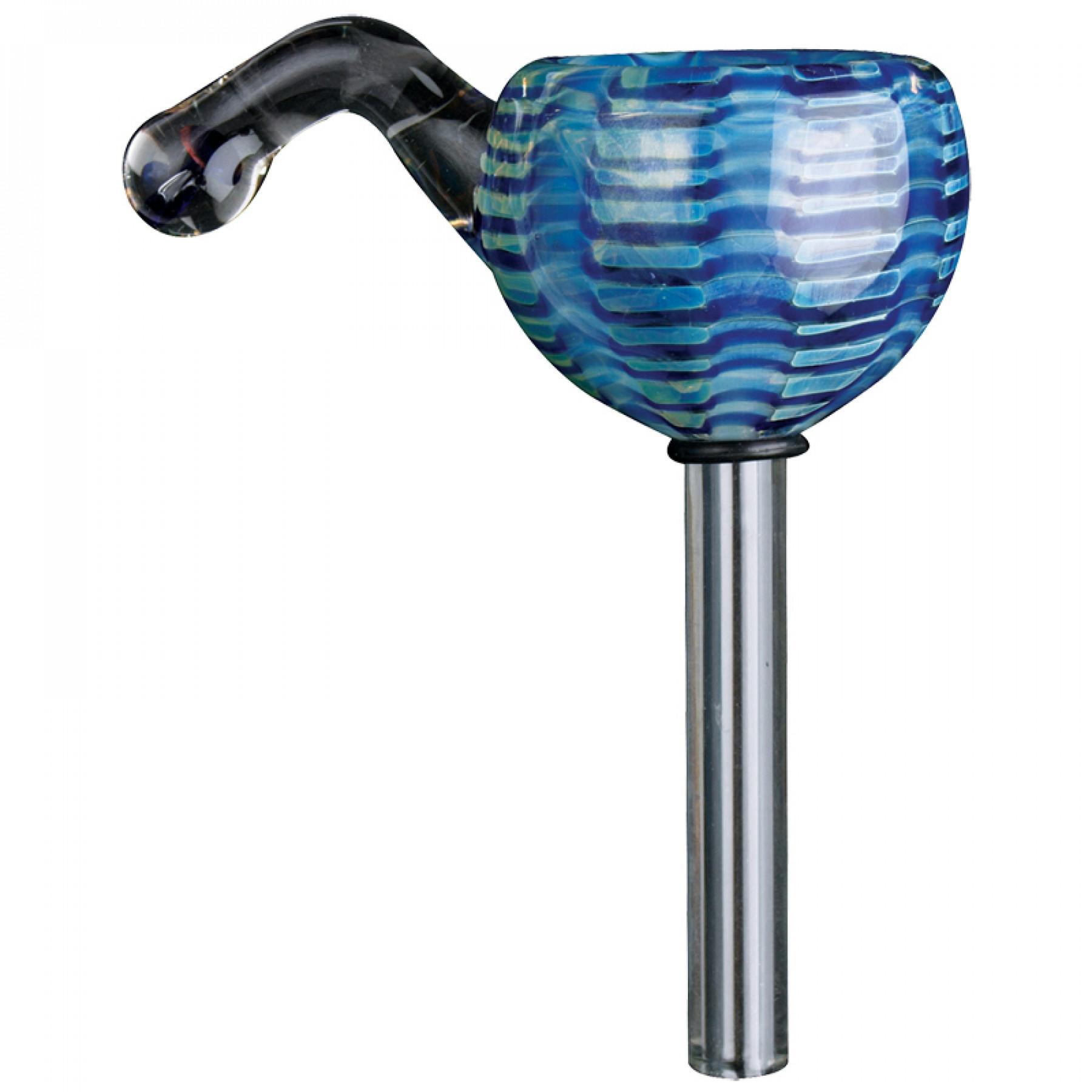 Red eye glass - jumbo mushroom handle pull out - 12mm bowl