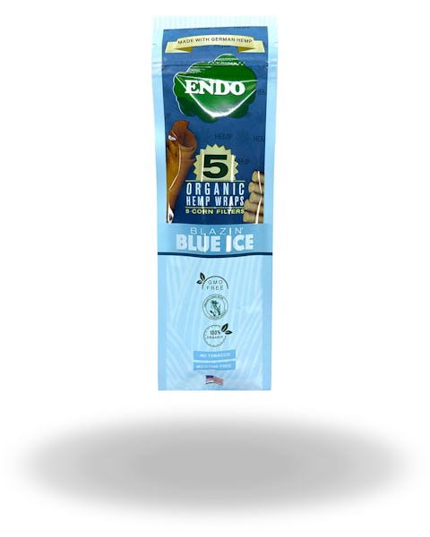 Product: Endo | Blazin Blue Ice Hemp Wraps | 5pk